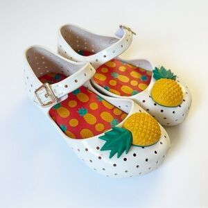 Mini Melissa Pineapple Mary Jane Shoes